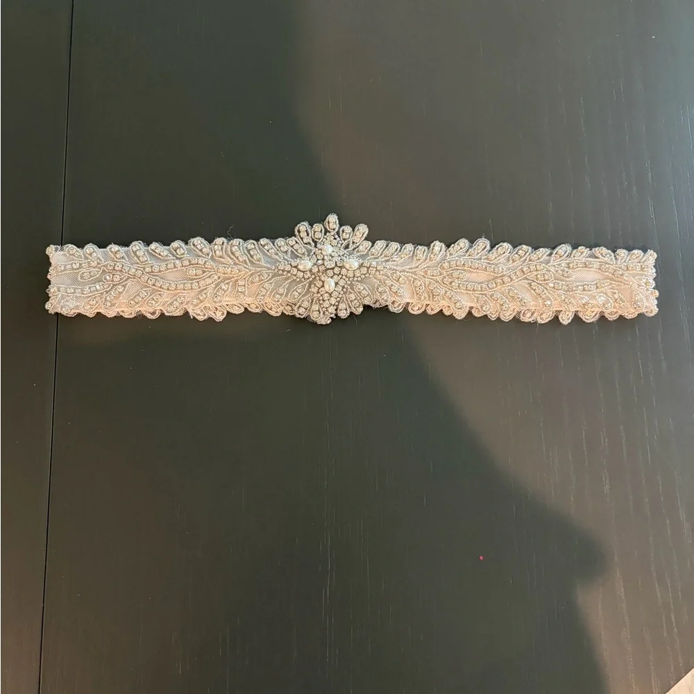 Beaded and crystal handmade belt for weddings or fancy occasion